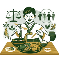 접시에 푸짐하게 담긴 육류와 건강해 보이는 사람.