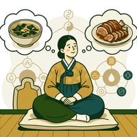 산후조리 식단 앞에서 미역국과 돼지족발을 고민하는 산모