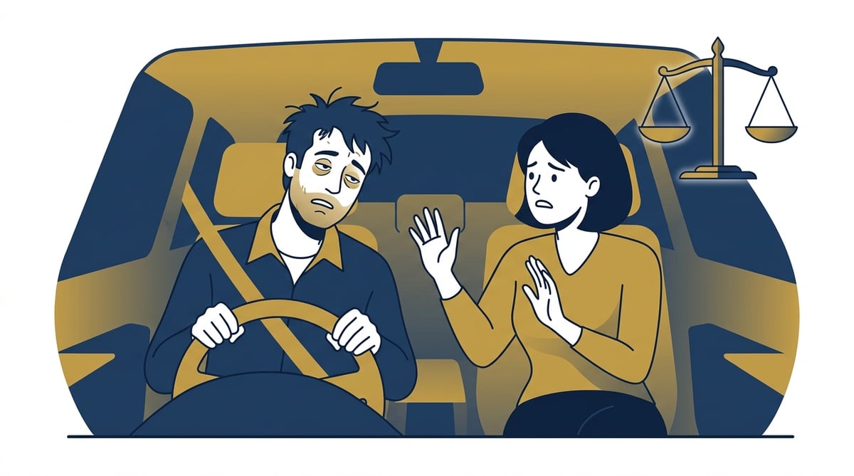 술자리 후 친구가 음주운전을 하려 할 때 이를 적극적으로 말리는 모습 또는 옆에서 방조하는 모습