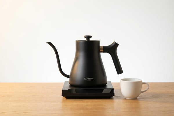하트만 전기드립 커피포트 온도조절 보온 전기포트 프리미어(블랙)