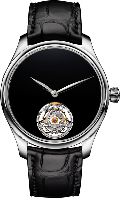 H Moser Cie H. Moser & Cie. Endeavor Tourbillon Concept Vantablack