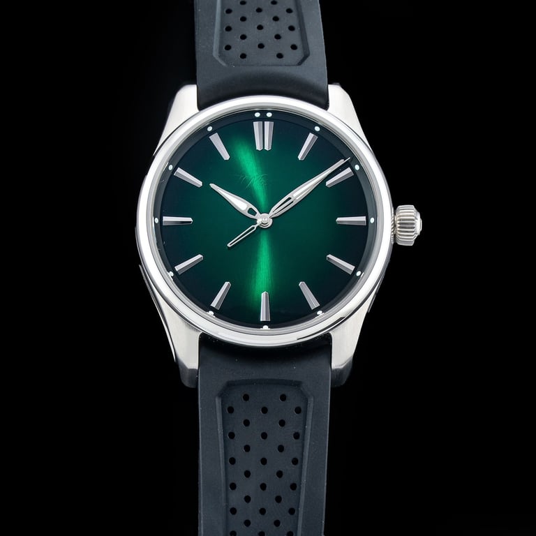 H Moser Cie H. Moser & Cie. Pioneer Centre Seconds Cosmic Green