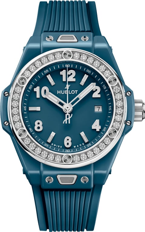 Hublot Hublot Big Bang One Click Petrol Blue Ceramic Diamonds