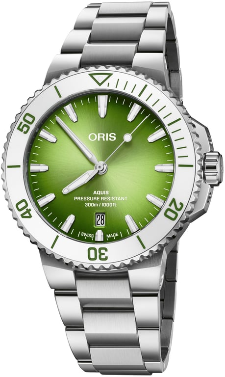Oris Pre-Owned Oris Aquis Date Taste Of Summer