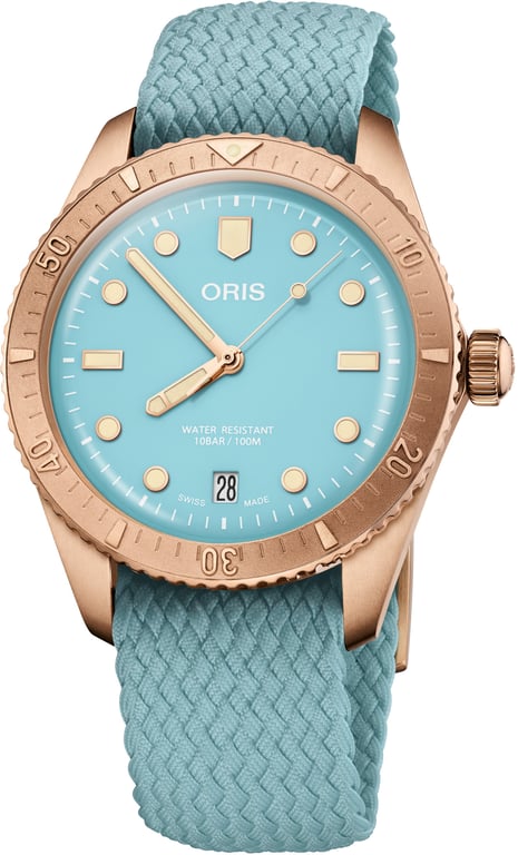 Oris Pre-Owned Oris Divers Sixty-Five "Cotton Candy"