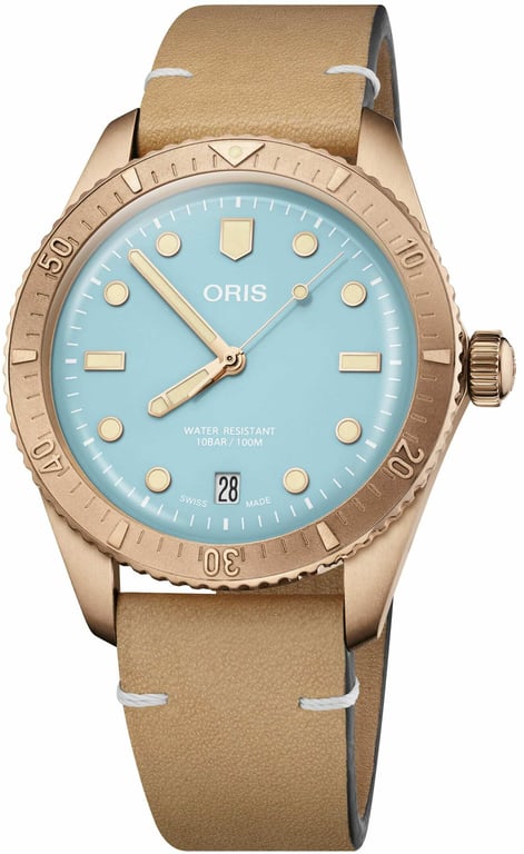 Oris Pre-Owned Oris Divers Sixty-Five 'Cotton Candy