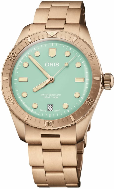 Oris Pre-Owned Oris Divers Sixty-Five 'Cotton Candy