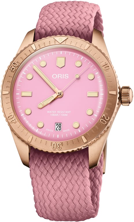 Oris Pre-Owned Oris Divers Sixty-Five 'Cotton Candy