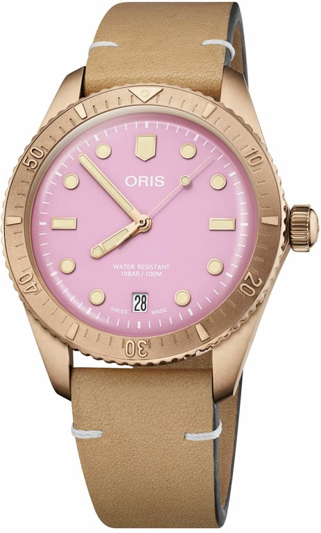 Oris Pre-Owned Oris Divers Sixty-Five 'Cotton Candy