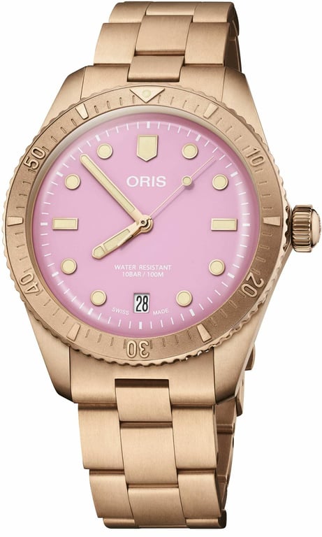 Oris Pre-Owned Oris Divers Sixty-Five 'Cotton Candy