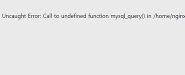 php error message