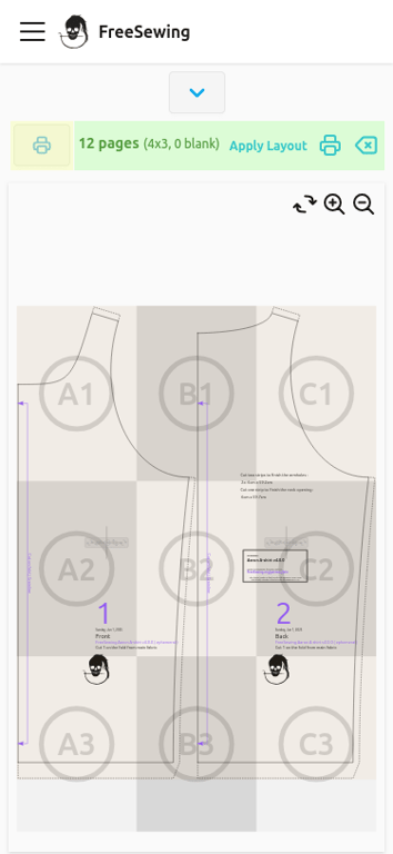 A screenshot of the FreeSewing Editor in inspect view on
|
||||
mobile
