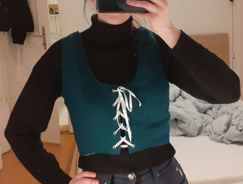 The other side is dark green