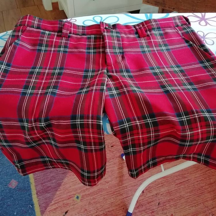 La perfection du tartan rouge