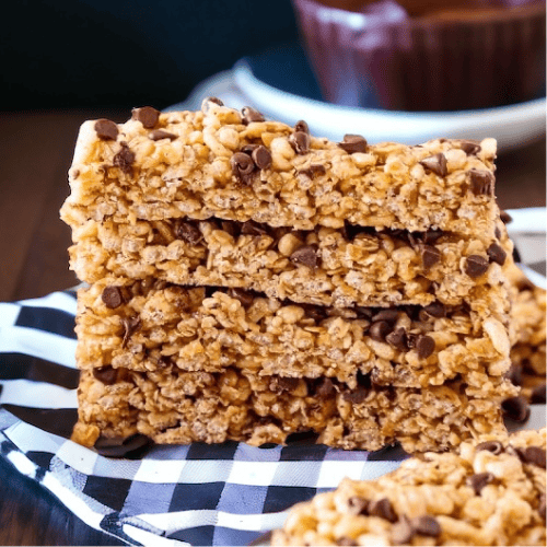No Bake Peanut Butter Chocolate Chip Granola Bars 1 No Bake Peanut Butter Chocolate Chip Granola Bars