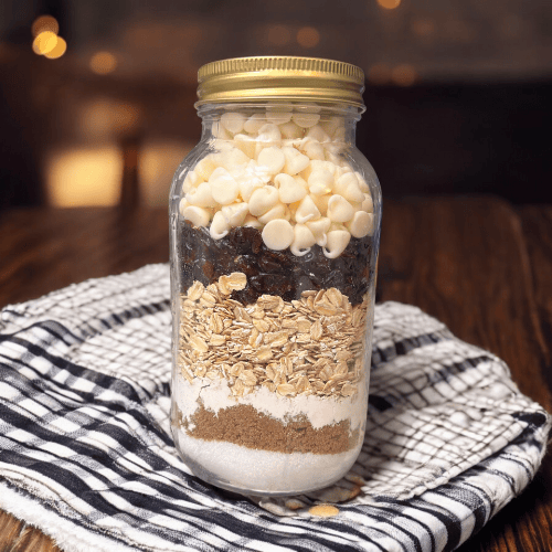 White Chocolate Cranberry Mason Jar Cookies