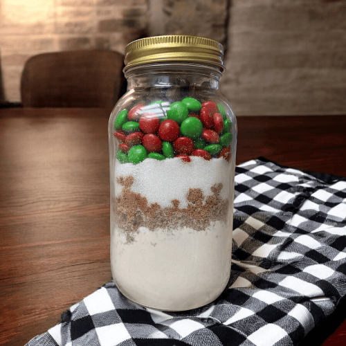 M&M Mason Jar Cookies