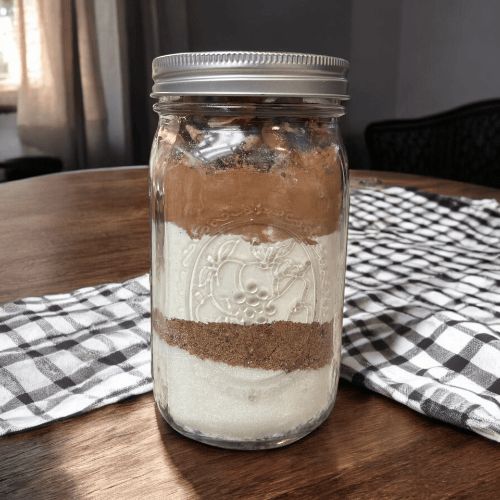 Brownie Crinkle Mason Jar Cookies