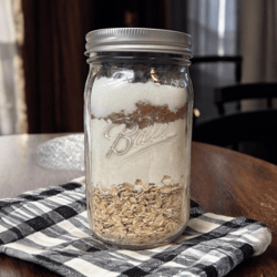 Peanut Butter Oatmeal Mason Jar Cookies