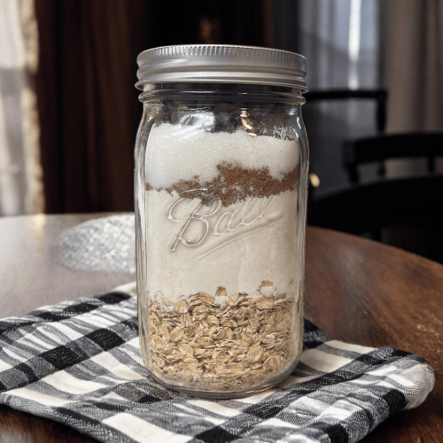Peanut Butter Oatmeal Mason Jar Cookies