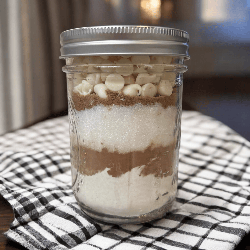 Red Velvet Mason Jar Cookies