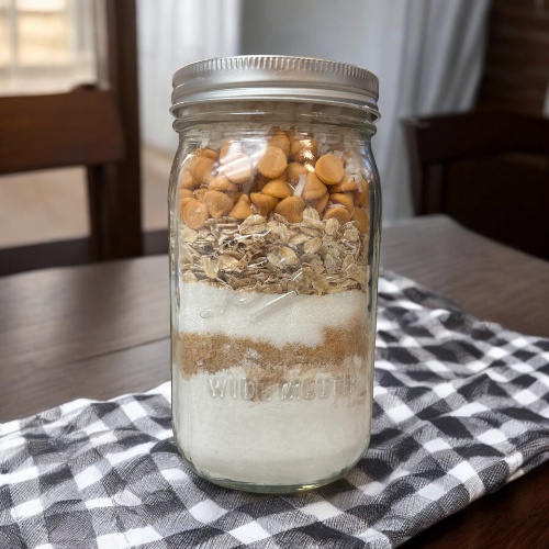 Butterscotch Oatmeal Mason Jar Cookies