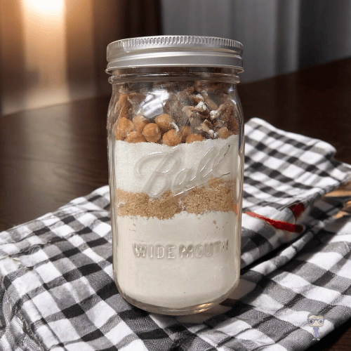 Caramel Pecan Mason Jar Cookies