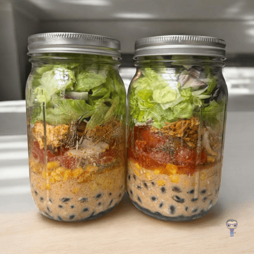 Meal Prep Chicken Taco Salad with Fiesta Lime Dressing