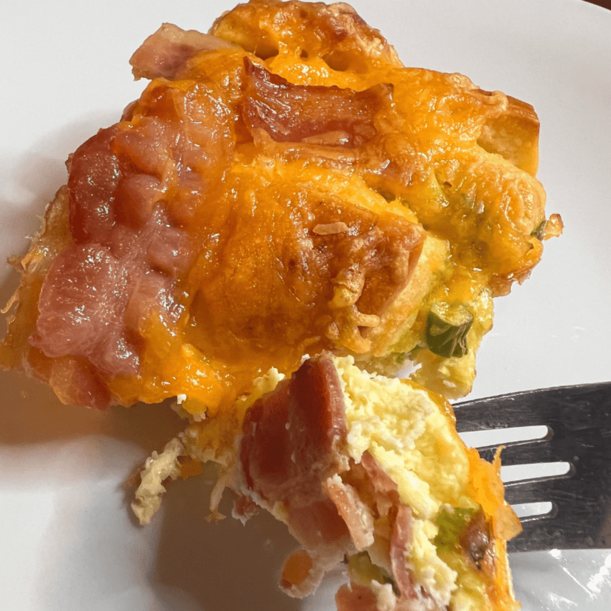 Bacon And Egg Biscuit Casserole