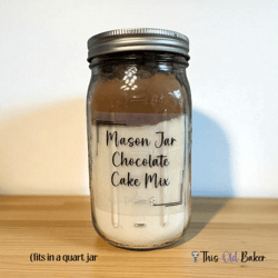 Mason Jar Chocolate Cake Mix