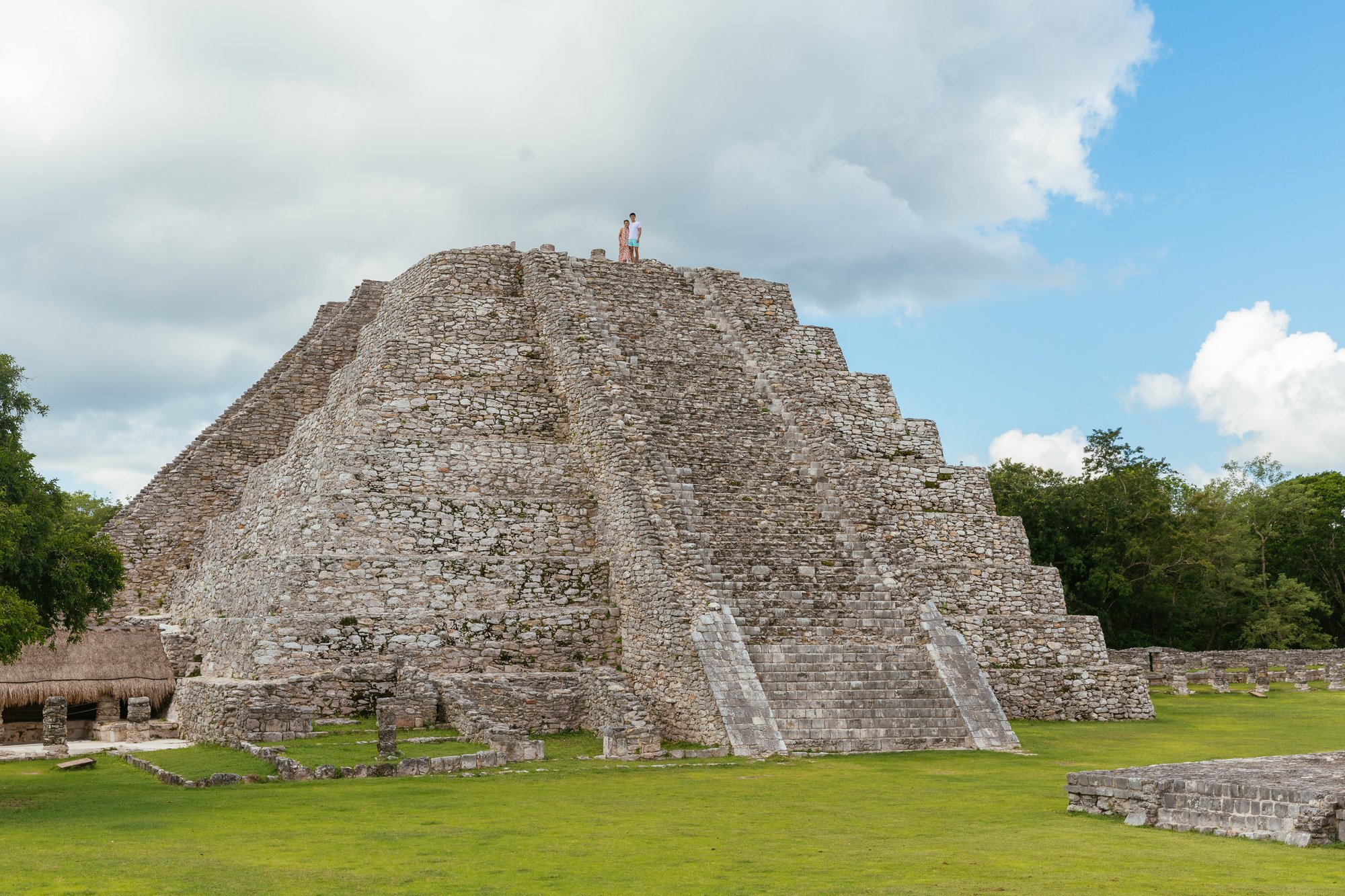 The Kukulcán Pyramid at Mayapán.