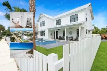 Sundance: Sleeps 18! 1 block to beach! Pool/spa! vacation home
