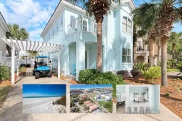 4BR w/ Golf Cart + Private Beach Access vacation home