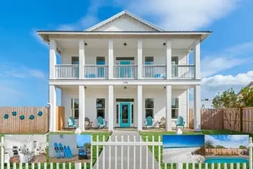 Freestyle! 2 blks to beach! Pool! Free golf cart! vacation home