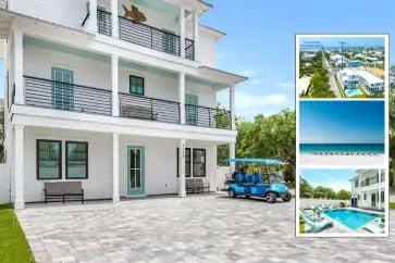Azure! Sleeps 22 | Golf Cart | Beach Access | Pool vacation home