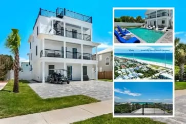 351ft to Beach | 8BR w/ Heated Pool + Rooftop View vacation home