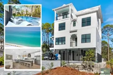 Driftwood: Sleeps 17! Private Pool, Located Directly on Famous HWY 30-A! vacation home