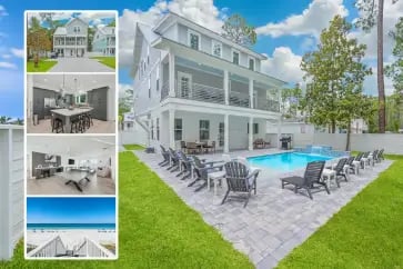 Starfish | New. Pool. Beach. Golf Cart. Sleeps 26! vacation home