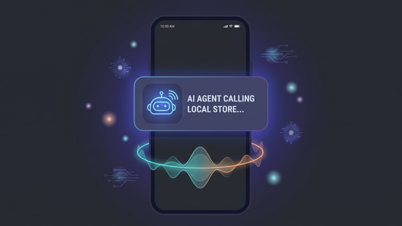 Autonomous AI Booking Agent calling a local business