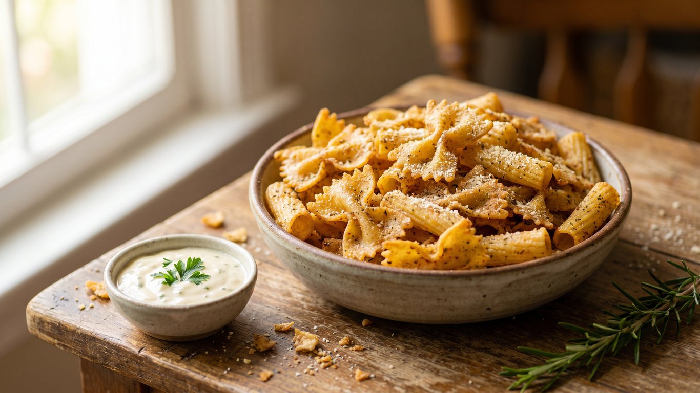 Cover: Pasta-Chips aus dem Luftfritierer: Der knusprige TikTok-Snack-Hack, den du nicht aufhören kannst zu essen