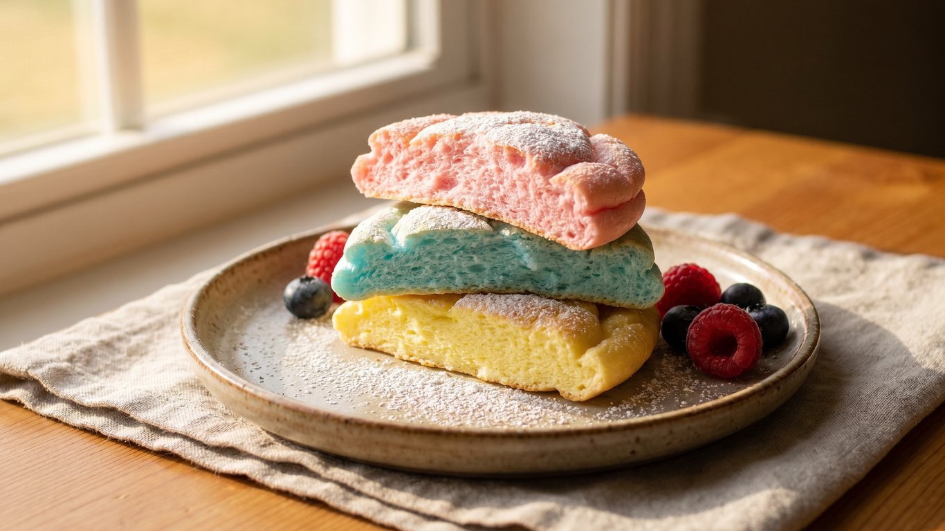 Cover: Das Original 3-Zutaten-TikTok-Wolkenbrot: Süße, Flaumige, Zuckerwatte-Zauber