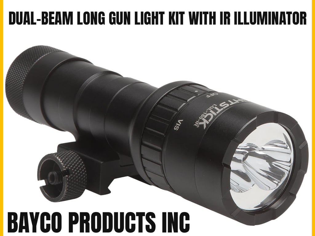 Bayco Dual-Beam Long Gun Light Kit with IR Illuminator-img-0