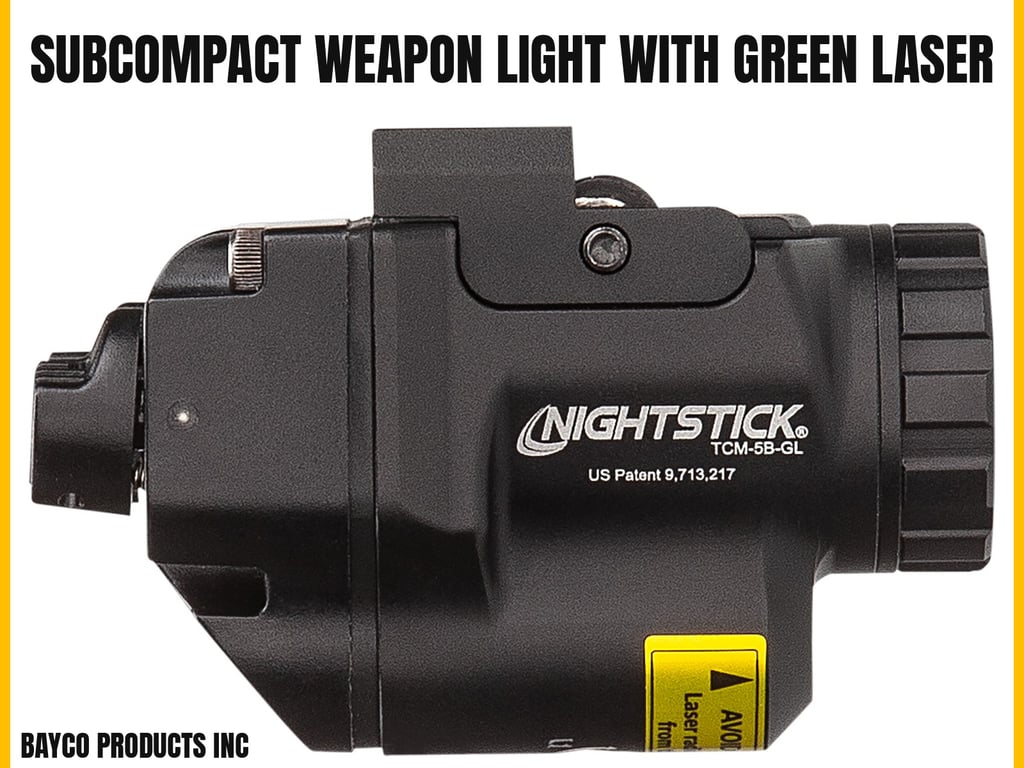 Bayco Subcompact Weapon Light with Green Laser-img-0