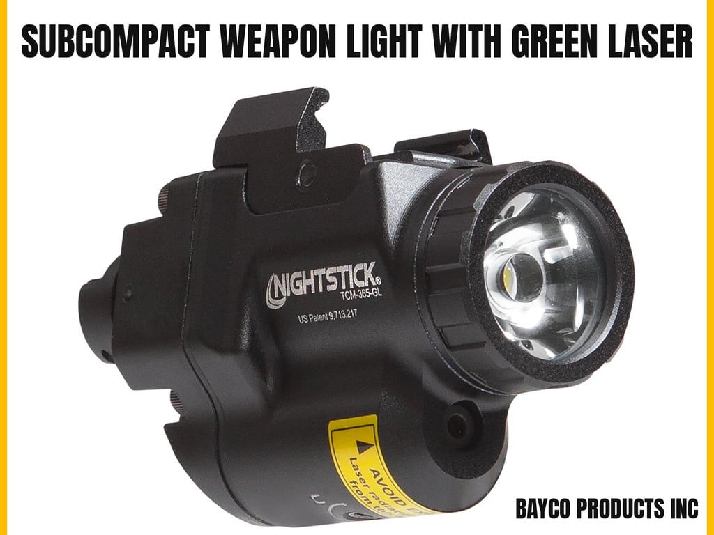 Bayco Subcompact Weapon Light with Green Laser-img-0