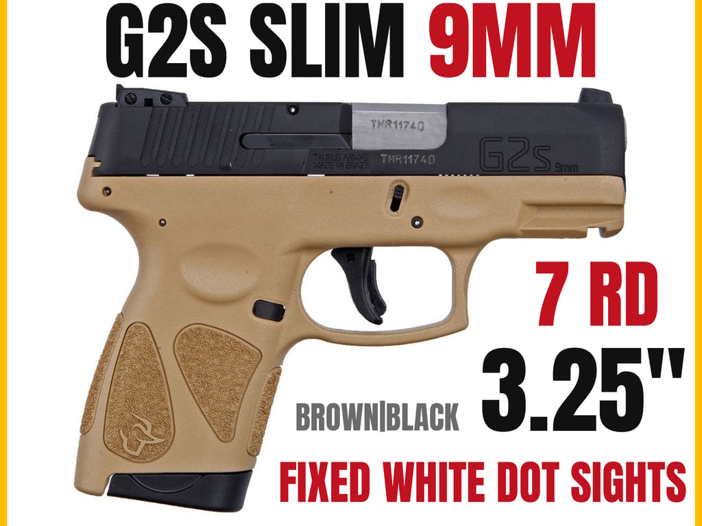 TAU G2S SLIM 9MM 7RD TAN/BLK-img-0