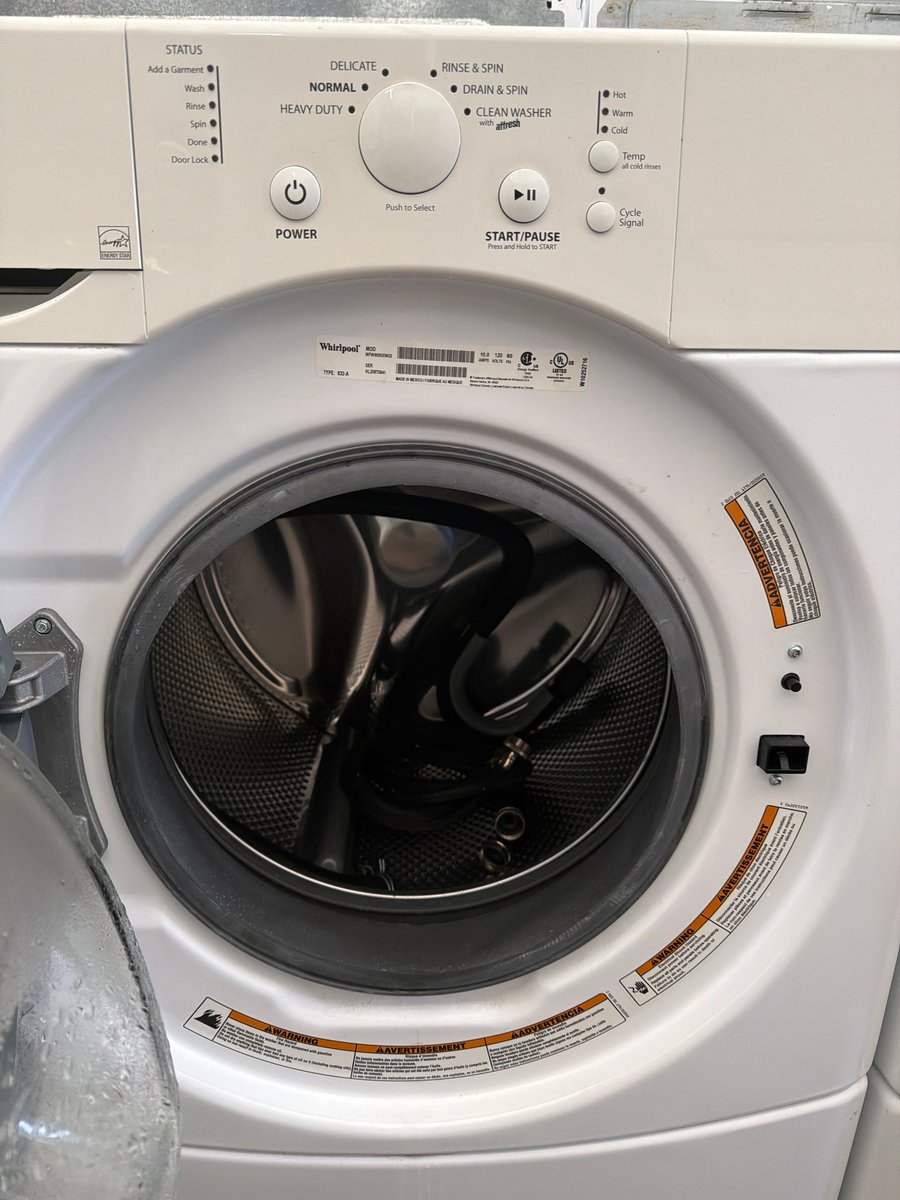 Photo 2 of this exact Whirlpool 54" Washer & dryer set