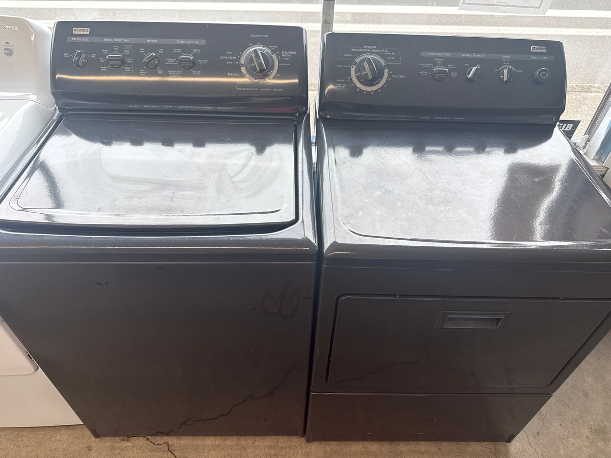 Photo 1 of this exact Kenmore Elite washer and dryer set