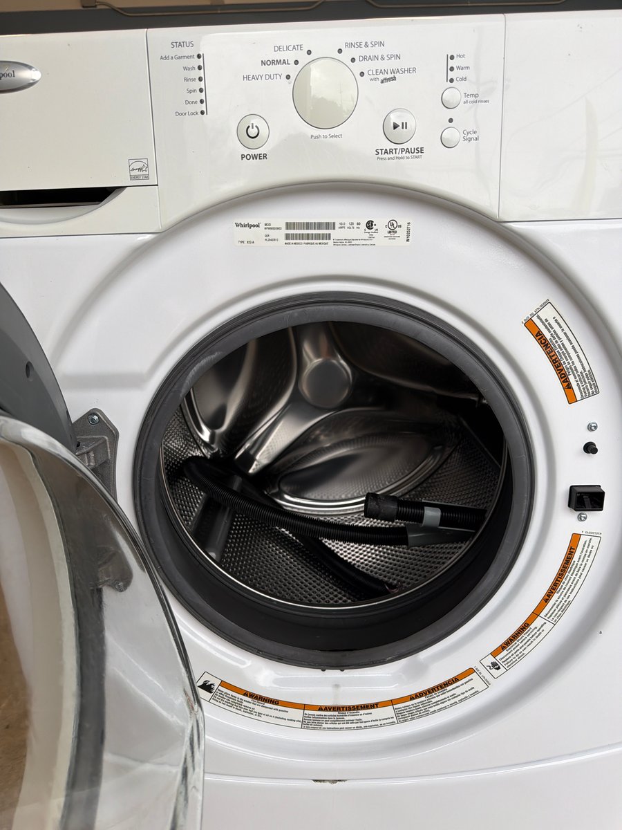Photo 2 of this exact Whirlpool 54" Washer & dryer set