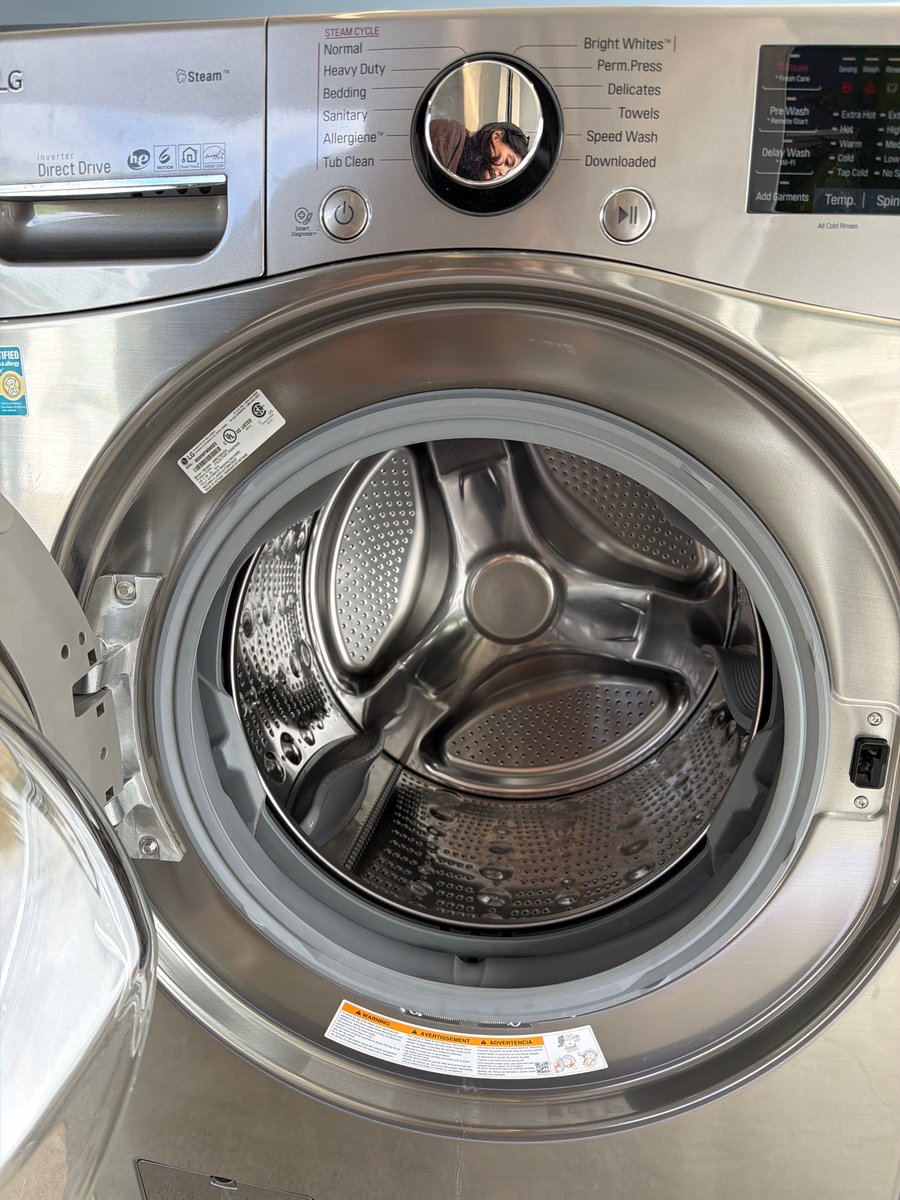 Photo 3 of this exact LG Front load grey color set