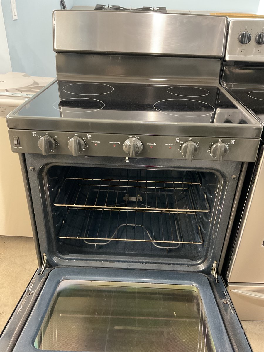 Photo 2 of this exact GE ADA Glass top stainless steel range